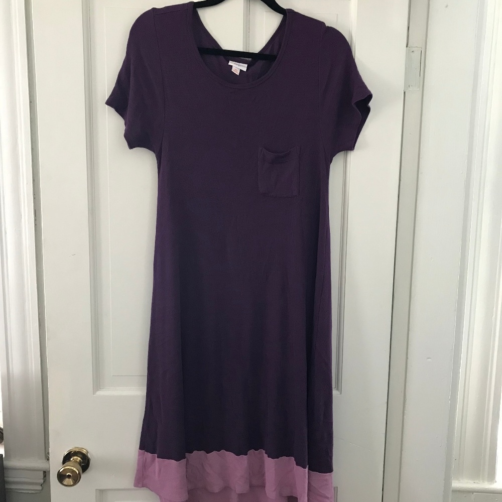 Eggplant and lavender dipped XS Carly - lularoe